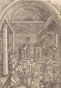 Cristo entre os médicos de Albrecht Dürer