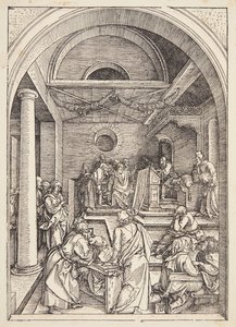 Cristo entre os médicos de Albrecht Dürer