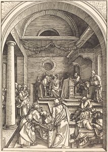 Cristo entre os médicos de Albrecht Dürer