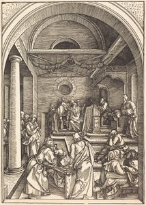 Cristo entre os doutores da Lei de Albrecht Dürer