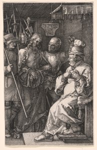 Cristo perante Caifás, de A Paixão Gravada de Albrecht Dürer