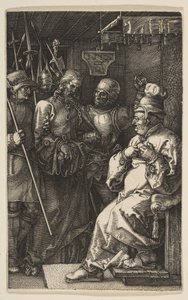 Cristo diante de Caifás, de The Passion, 1512. de Albrecht Dürer