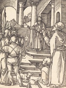 Cristo diante de Pilatos, provavelmente c. 15091510. de Albrecht Dürer