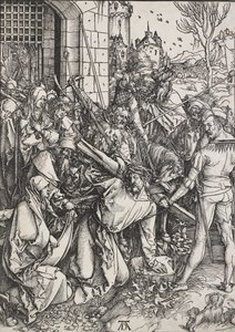 Cristo carregando a cruz, 1498-1499 de Albrecht Dürer