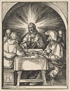 Cristo em Emaús, de «A Pequena Paixão» de Albrecht Dürer