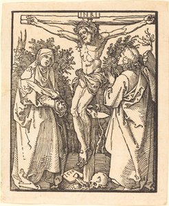 Cristo na Cruz com Maria e São João, 1510. de Albrecht Dürer