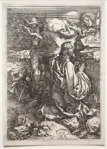 Cristo no Monte das Oliveiras, 1515. de Albrecht Dürer