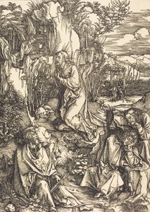 Cristo no Monte das Oliveiras, c. 14971499. de Albrecht Dürer