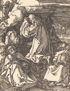 Cristo no Monte das Oliveiras, provavelmente c. 15091510. de Albrecht Dürer