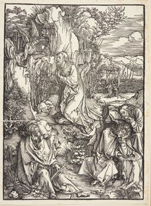 Cristo no monte das oliveiras de Albrecht Dürer