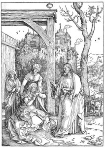 Cristo despede-se da sua Mãe de Albrecht Dürer
