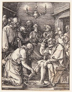 Cristo a lavar os pés de São Pedro de Albrecht Dürer