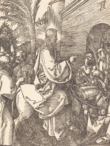A entrada de Cristo em Jerusalém, provavelmente c. 15091510. de Albrecht Dürer
