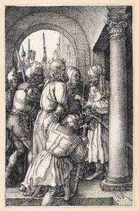 Cristo perante Pilatos (Paixão gravada) de Albrecht Dürer