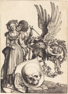 Brasão com uma caveira de Albrecht Dürer