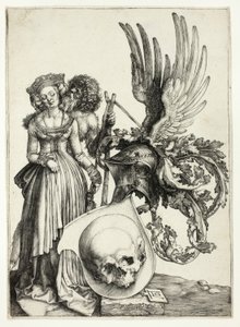 Brasão com uma caveira de Albrecht Dürer