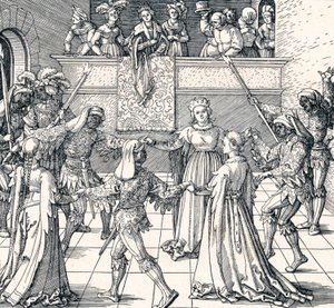 Dance by Torchlight, Augsburgo, 1516 1906 de Albrecht Dürer