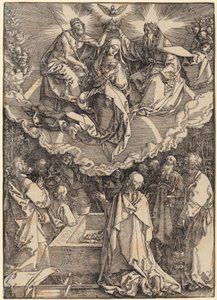 Representação no templo, folha 13 da série «A Vida de Maria» de Albrecht Dürer