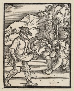 A parábola do inimigo que semeia joio (de: Postilla, 43 xilogravuras) de Albrecht Dürer