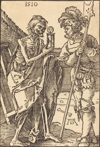 Morte e o Lansquenet, 1510. de Albrecht Dürer