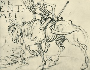 Equitação da morte, 1505, 1943. de Albrecht Dürer