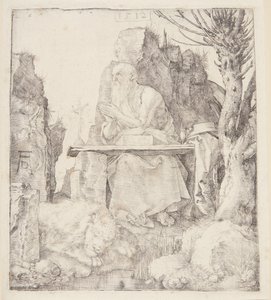 São Jerônimo por um salgueiro murcho de Albrecht Dürer