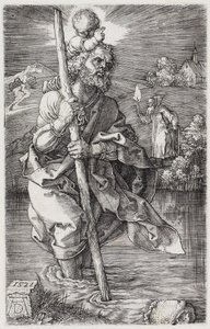 São Cristóvão, a olhar para a direita de Albrecht Dürer