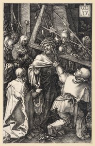 O Homem da Dor junto à Coluna da Flagelação (Paixão em gravura em cobre) de Albrecht Dürer
