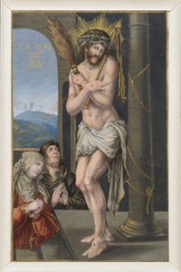 O Homem da Dor junto à coluna da flagelação de Albrecht Dürer