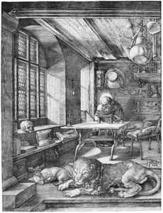 São Jerônimo no caso de Albrecht Dürer