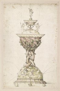 Projeto para uma fonte de mesa, 1509 de Albrecht Dürer