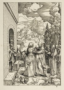 A Visitação (Vida da Virgem) de Albrecht Dürer