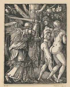 A expulsão do Paraíso (Pequena Paixão) de Albrecht Dürer