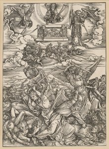 Os quatro anjos da vingança (Apocalipse) de Albrecht Dürer