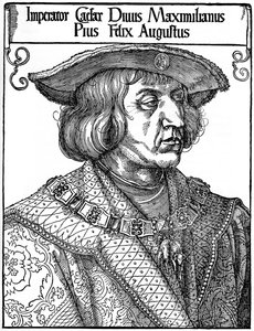 Imperador Maximiliano I, 1519, 1936 de Albrecht Dürer