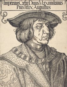 Imperador Maximiliano I, c. 1518. de Albrecht Dürer