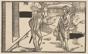 Eunuco, de A Comédia de Terence, reimpressão do século XIX. de Albrecht Dürer
