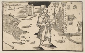 Eunuco, de A Comédia de Terence, reimpressão do século XIX. de Albrecht Dürer