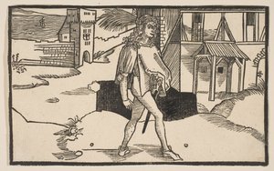Eunuco, de A Comédia de Terence, reimpressão do século XIX. de Albrecht Dürer