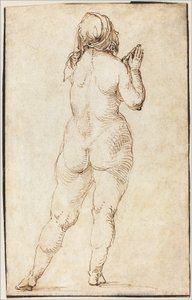 Nu feminino orando de Albrecht Dürer