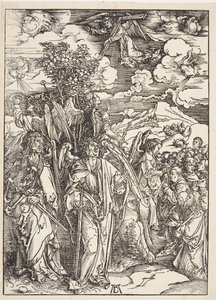 Quatro Anjos Mantendo os Ventos de Albrecht Dürer