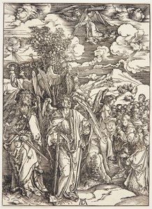 Quatro Anjos Mantendo os Ventos de Albrecht Dürer