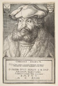 Frederico, o sábio, eleitor da Saxônia, 1524. de Albrecht Dürer