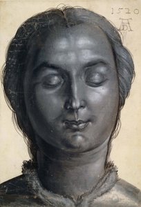 Cabeça de uma mulher, 1520. de Albrecht Dürer