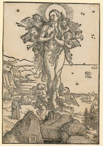 Os Santos Bispos Nicolau, Ulrico e Erasmo de Albrecht Dürer