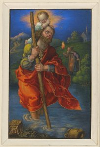 São Cristóvão voltado para a direita de Albrecht Dürer