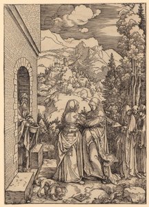 A Visitação, folha 9 da série «A Vida de Maria» de Albrecht Dürer