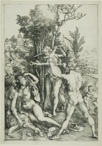 Hércules na encruzilhada (Ciúme) de Albrecht Dürer