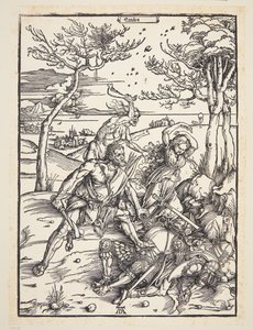 Hércules conquistando os gêmeos Molionide de Albrecht Dürer