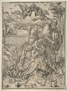 Sagrada Família com as Três Lebres. de Albrecht Dürer